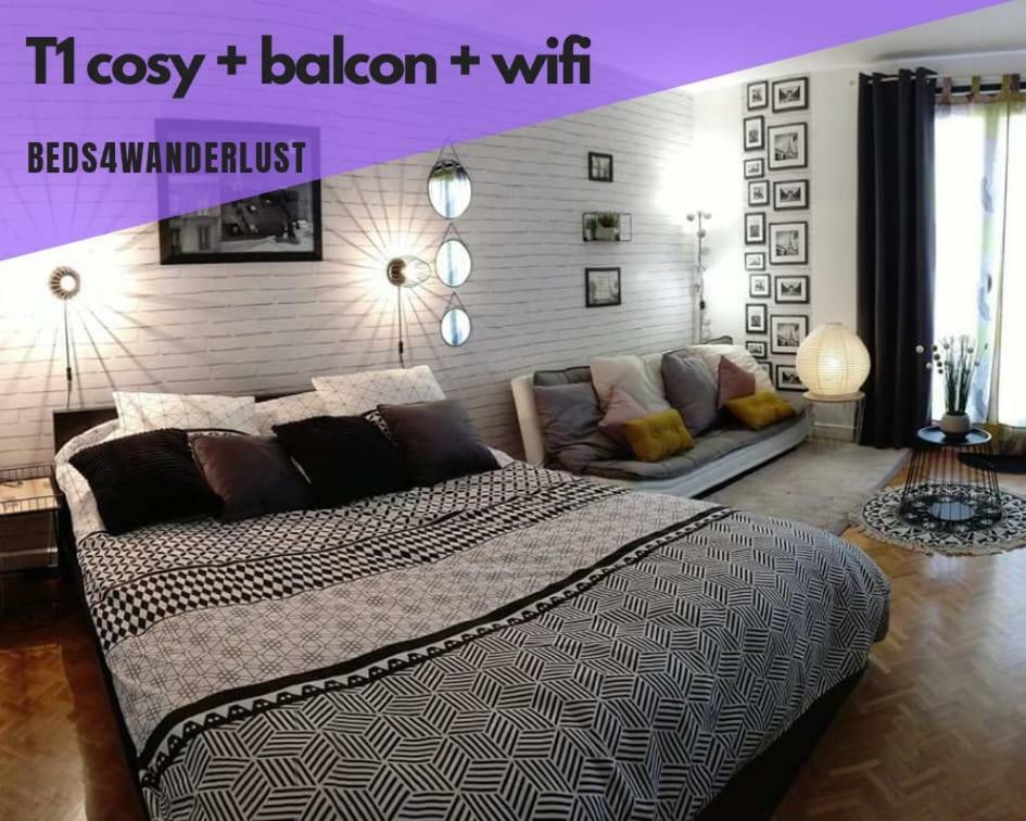 شقة Le Parisien T1Antony-Berny By Beds4Wanderlust - 35M2 Avec Balcon - Aeroport Orly 5Miles - Train Station Rer B Orlyval 1Mile المظهر الخارجي الصورة